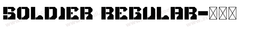 Soldier Regular字体转换